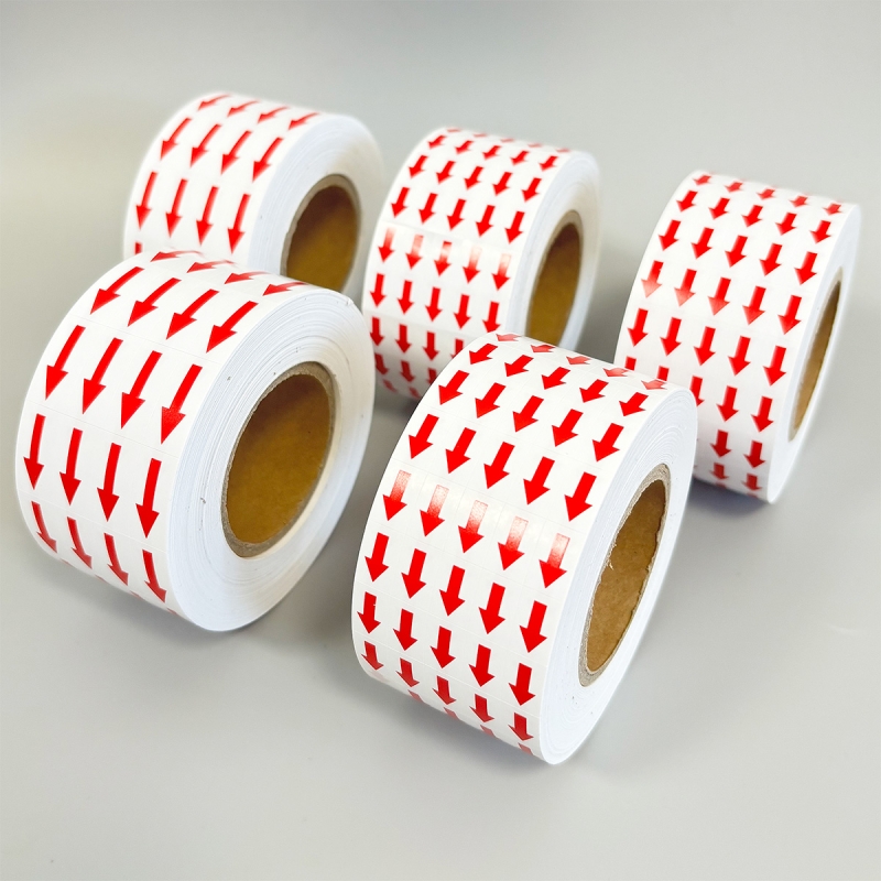 不良品标签箭头方向检验记号贴纸