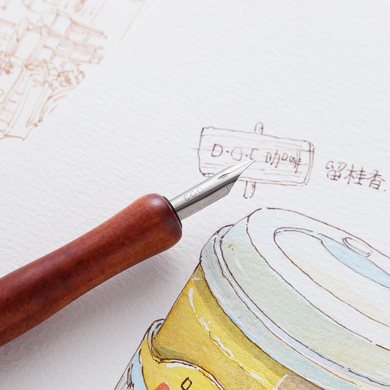绘画美术专用蘸水笔沾水笔勾线笔笔杆学生防水漫画绘画笔墨笔