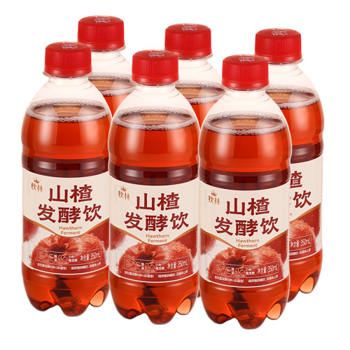 秋林小红瓶山楂发酵饮料品益生菌低糖低卡0汽水饮品柠檬瓦斯东北