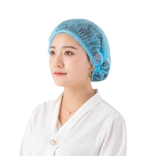 一次性帽子头套防油烟厨师帽防尘食品帽餐饮网帽厨房用帽做饭防护