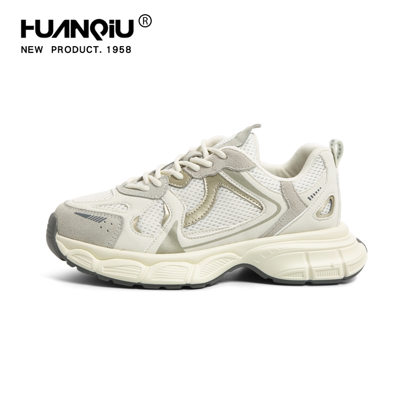 环球运动鞋女2025年春季新款休闲情侣鞋子百搭ins潮厚底老爹鞋子