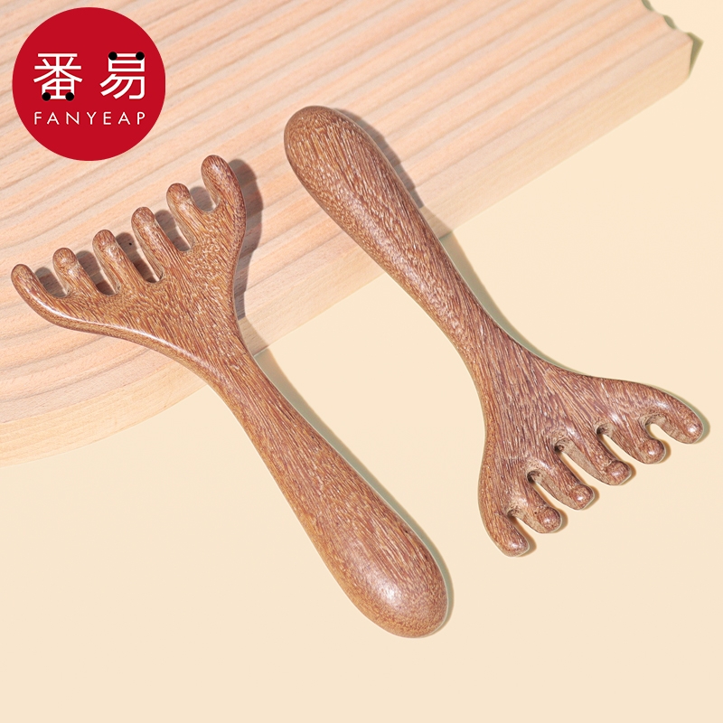 按摩器/头部E1pl001-家用头部按摩器刮头器按压头部刮脸刮手梳子