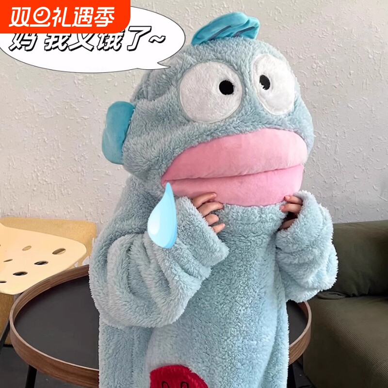 小丑鱼睡衣连体儿童秋冬季