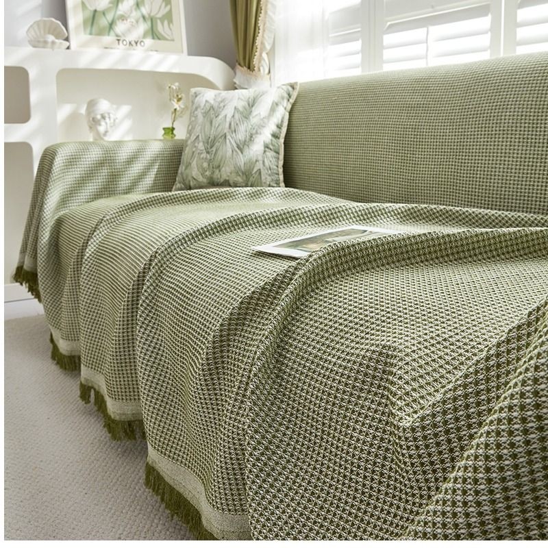 沙发巾沙发盖布四季通用全盖盖巾沙发套罩风防猫抓客厅一片式扶手