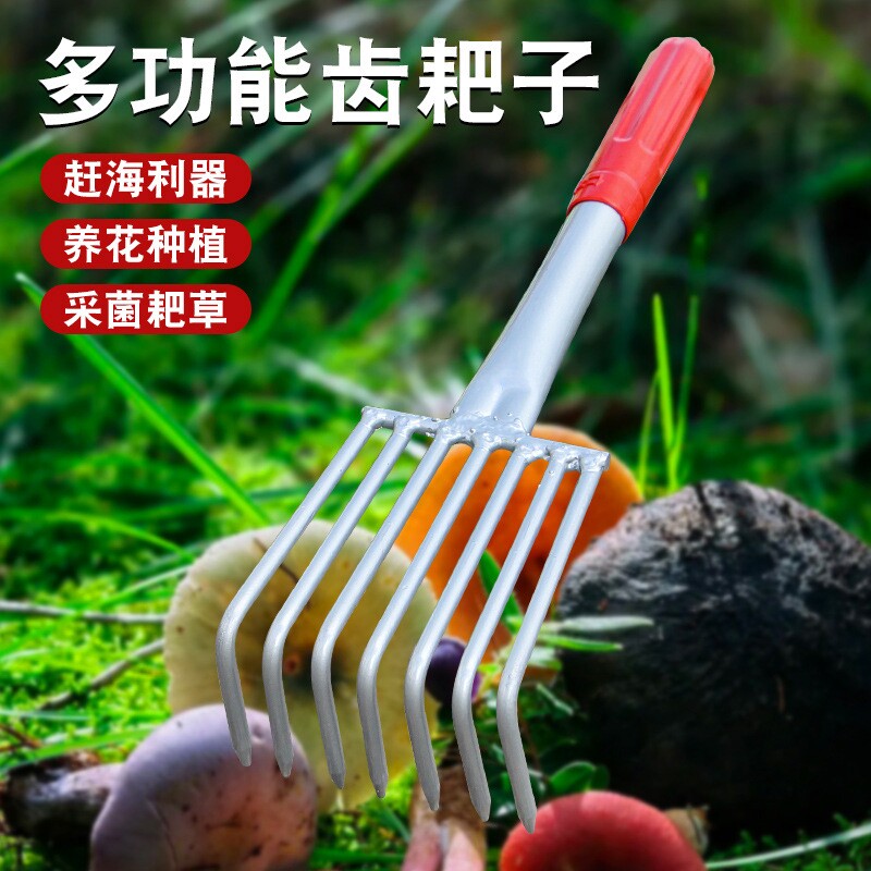 赶海工具花生耙锰钢加厚专用沙滩海边神器蛏子拾贝蛤蜊耙子园林