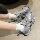 Весенне-осенняя женская обувь daddy shoes на толстой подошве; новинка 2025 года; серебристая дышащая универсальная легкая спортивная повседневная обувь mini 3
