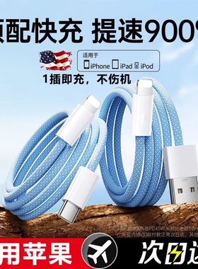 费慕适用苹果数据线充电线USBiphone14pd45w快充pro器12手机13车载11平板ipad闪充typec转lighting加长max