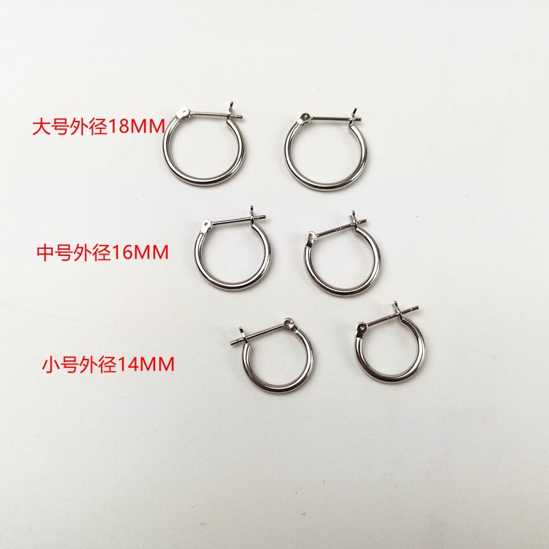 欧美夸张圆圈S925银耳环大耳圈网红时髦简约耳钉女款首饰品批发