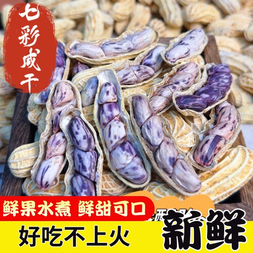 2026云南特产七彩花生水煮咸干龙岩湿烤健康新鲜好吃晒干不上火