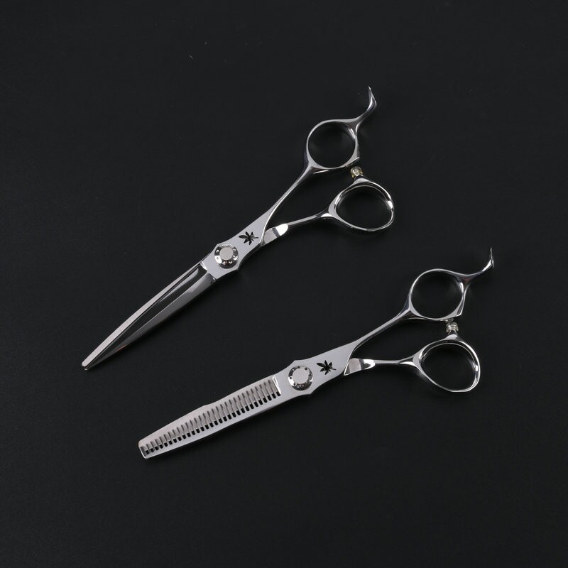 厂家440C美发剪刀6寸无痕牙剪理发师专用理发剪套装发廊工具
