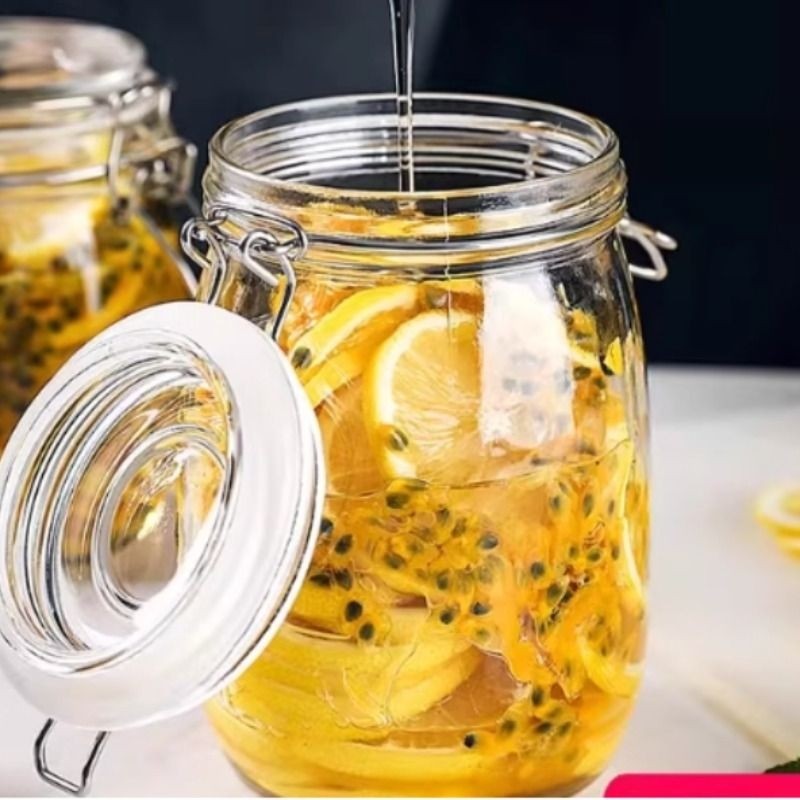 密封罐玻璃食品级瓶子蜂蜜泡酒泡菜坛子腌咸菜空瓶小收纳储物糖罐