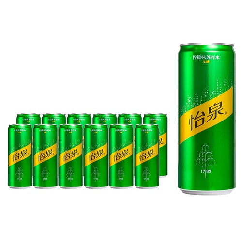 可口可乐怡泉苏打水330ml*12罐
