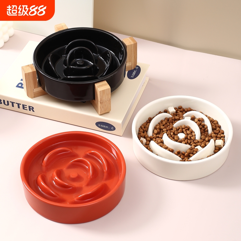 花瓣宠物碗慢食防噎猫狗通用
