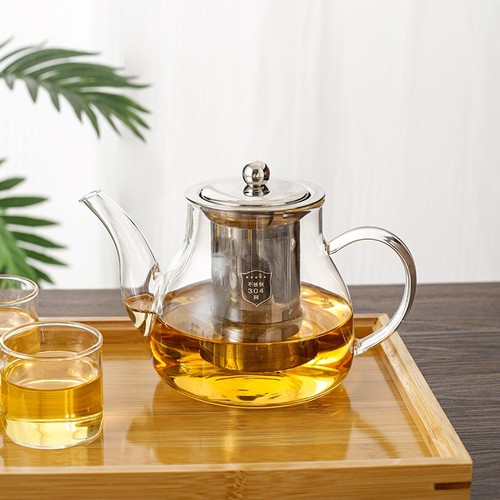 玻璃茶壶带滤网办公室家用冲茶器单壶400ml起