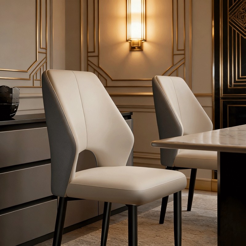 意式轻奢餐椅2026新款家用高级感餐桌椅舒适久坐岛台餐厅靠背椅子