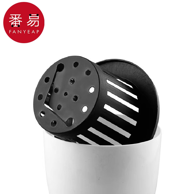 花盆/自吸水AD1sn0-自动吸水花盘免浇水塑料透明懒人花盆简约园