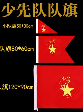 中国少先队队旗防水防晒大队旗中队小队234大队旗春亚纺布料旗定4号