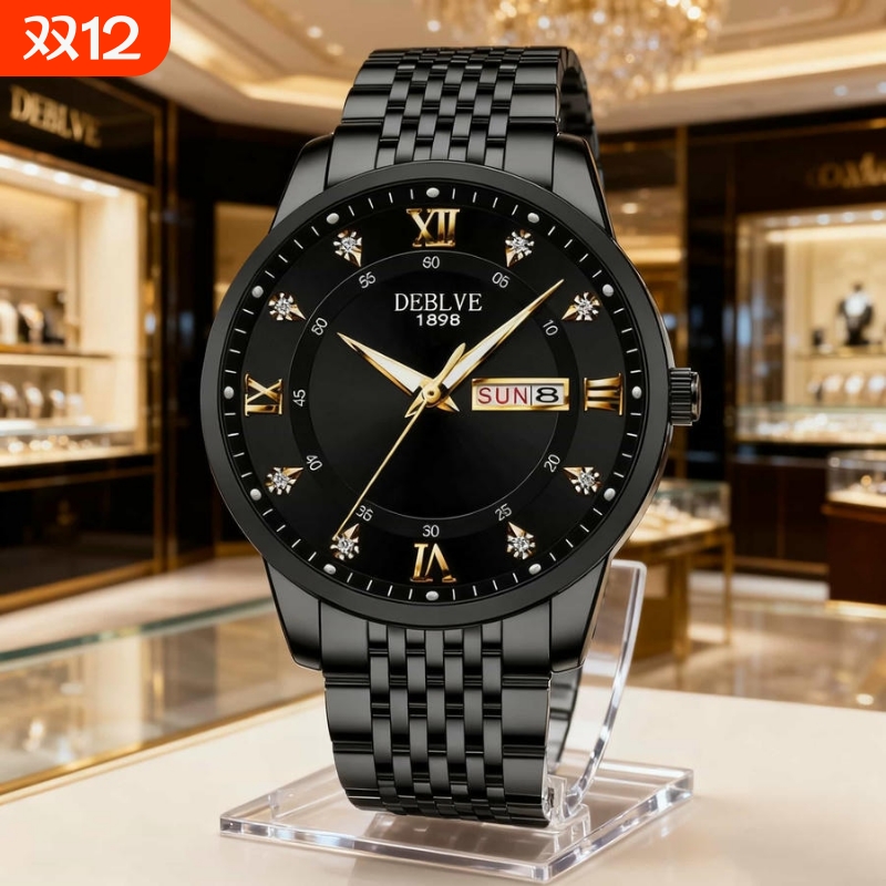 全自动名牌手表男士非机械表学生潮流镂空全自动十大防水男款正品