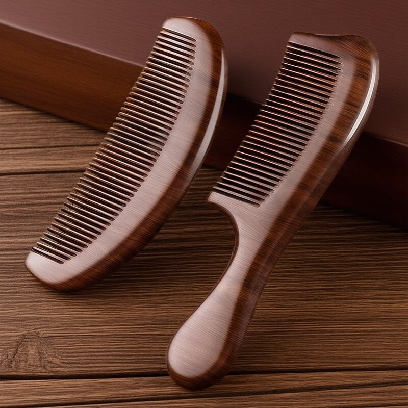 檀木梳子官方旗舰店正品2025新款女士专用家用天然实木头按摩梳