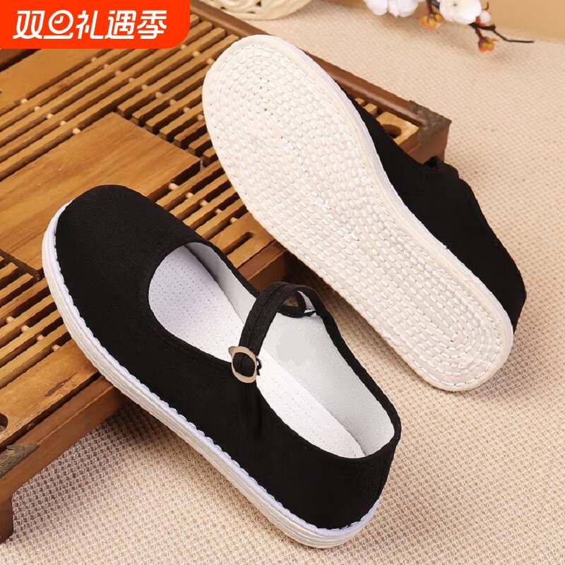 老北京布鞋女手工千层底布底鞋休闲妈妈鞋吸汗透气防臭工作女布鞋