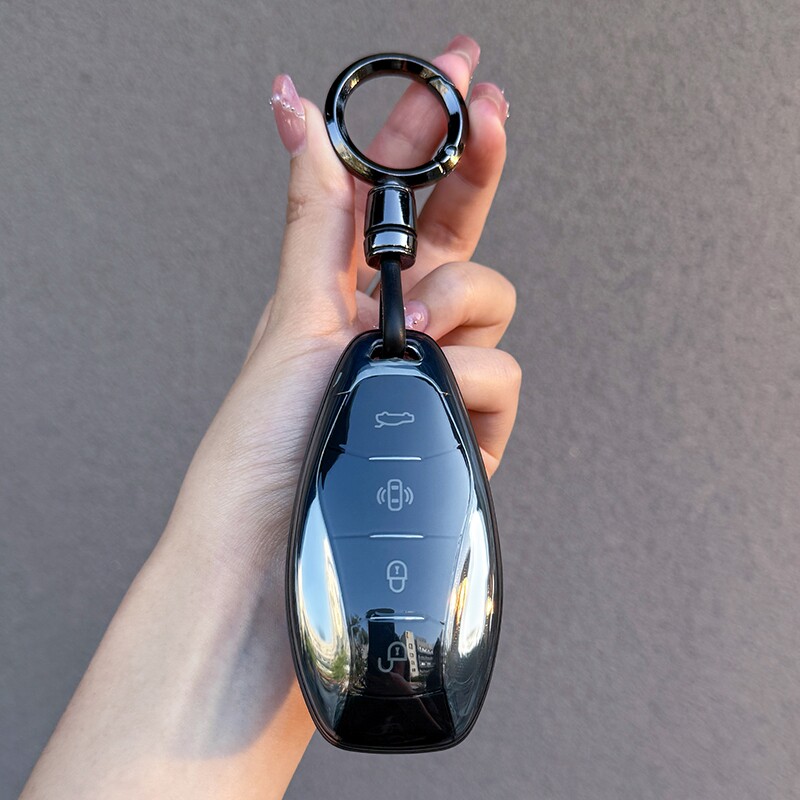 红旗H5钥匙套HS5透明壳HS3车包H5新H6用品H9 HQ9 HS7 EH7天工08扣图片