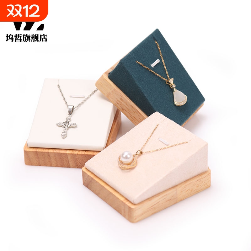 坞哲实木吊坠展示拖工厂直销