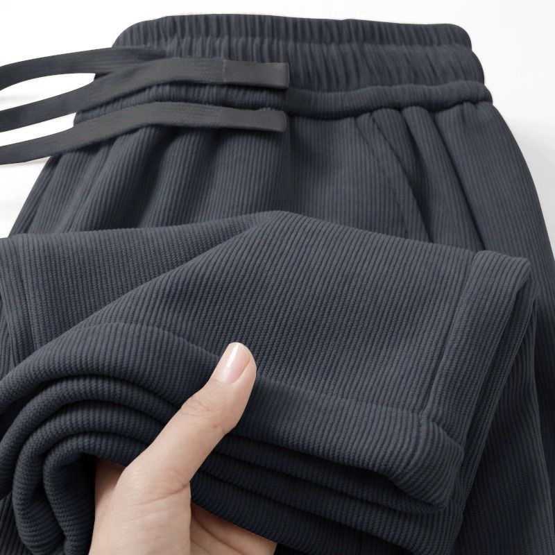 干活穿的裤子男士秋冬季工地工人耐脏磨休闲裤直筒宽松工作服长裤