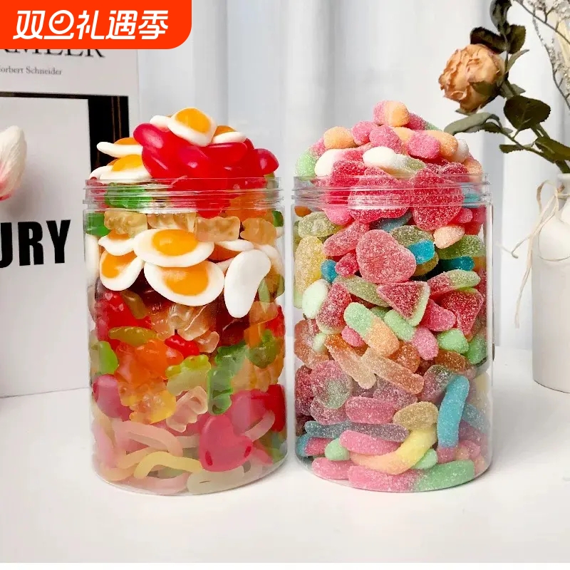 9·6抢1斤酸砂橡皮糖QQ糖爆浆水果味小熊软糖爆酸糖解馋零食混合