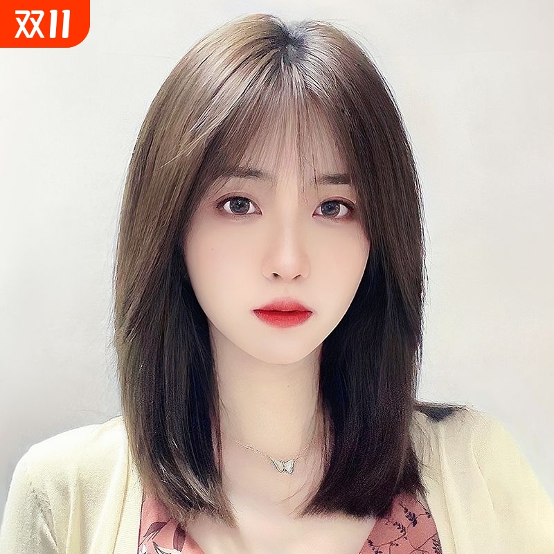 假发真发全真人发自然短发全头套