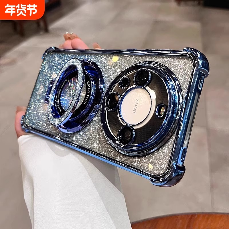 闪粉支架适用畅享80手机壳新款畅享70pro四角气囊畅享70x镜头全包70S简约高级感70Plus防摔60畅享80pro保护套,3C数码配件,手机保护套/壳,淘宝优惠券,粉丝福利购,淘宝优惠卷