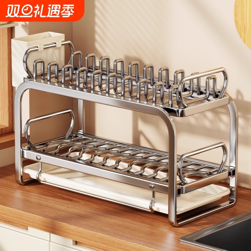 厨房碗碟置物架台面多功能放碗盘