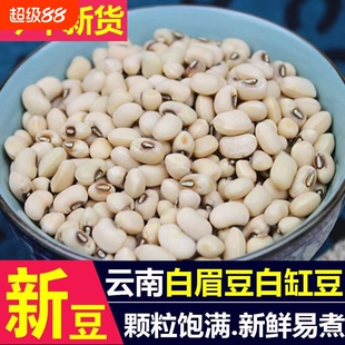 今年云南白眉豆新货农家自产芸豆白豇豆米豆饭豆白豆熬粥杂粮