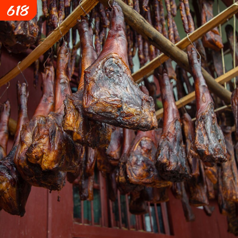 正宗柴火烟熏腊猪蹄湖南土特产腊肉猪手前后腿猪脚蹄膀整只切块
