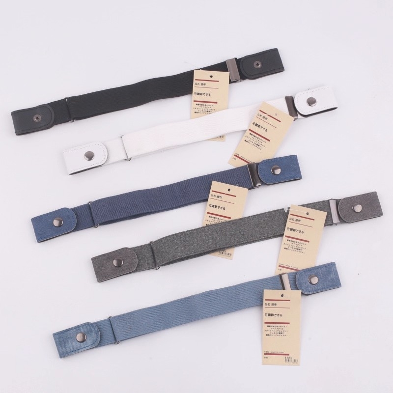 无印懒人腰带男女牛仔裤松紧皮带