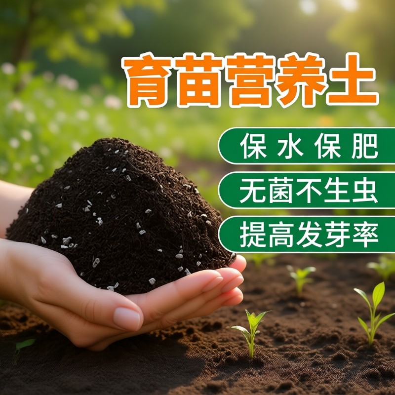 有机认证育苗专用营养土有机育苗土营养杯基质种植土播种专用土