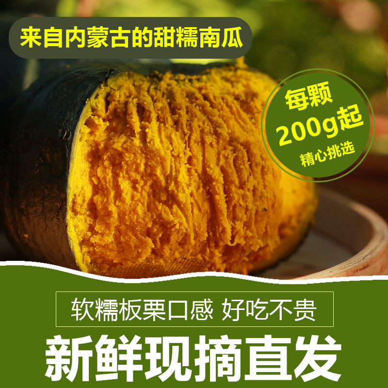正宗内蒙板栗味贝贝南瓜南瓜粉糯宝宝辅食孕妇新鲜小南瓜农场营养