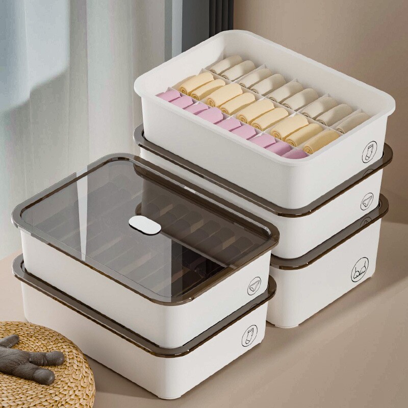 内衣收纳盒家用装内裤神器放袜子文胸收纳箱贴身衣物分格收纳箱子