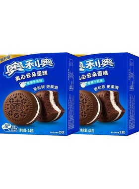 奥利奥夹心云朵蛋糕香草牛乳味2枚*2盒/4盒