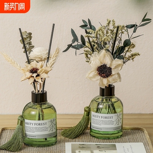 无火香薰干花摆件家用室内卧室持久留香茉莉白茶桂花高级香氛精油