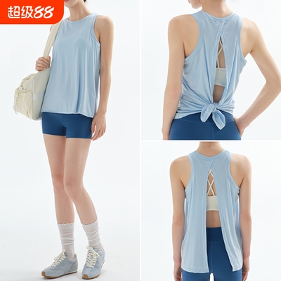 运动背心女宽松速干跑步健身上衣