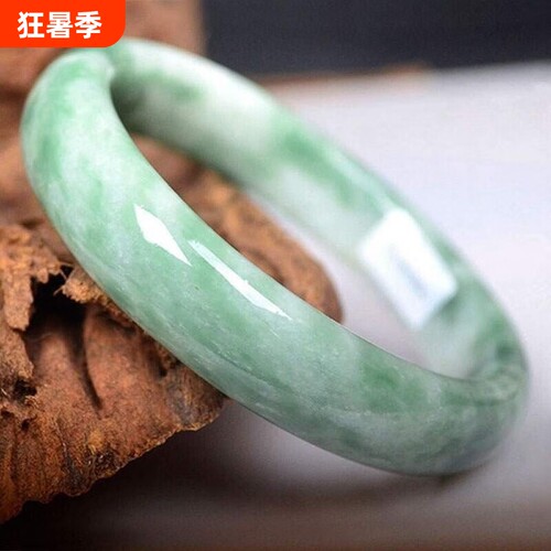 正品翠色A货少女玉手镯
