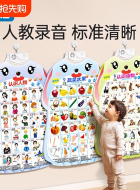 婴儿玩具宝宝有声早教挂图发声点读拼音字母表益智识字认知学说话