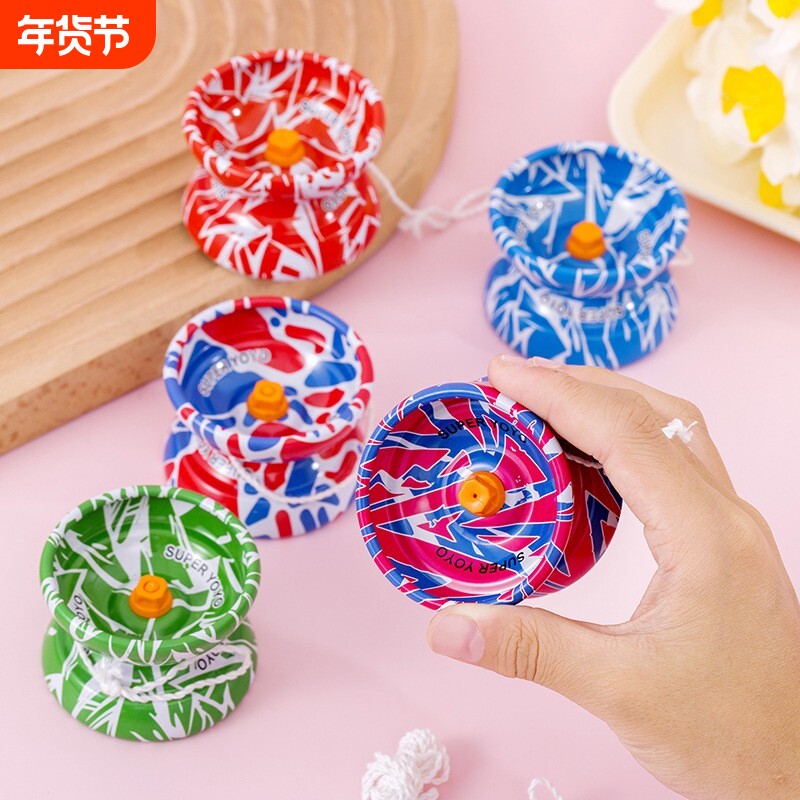 新款七彩合金溜溜球悠悠球yoyo线控玩具自动回收悠悠球儿童礼品