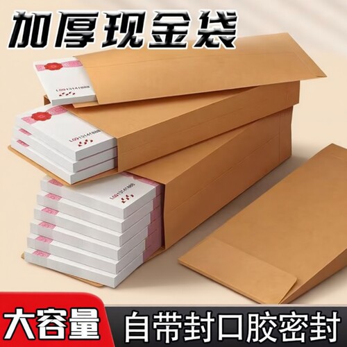 加厚自粘现金袋10个|万人加购