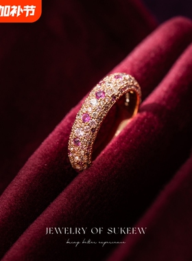 SUKEEW/酥可轻奢高级感排钻戒指
