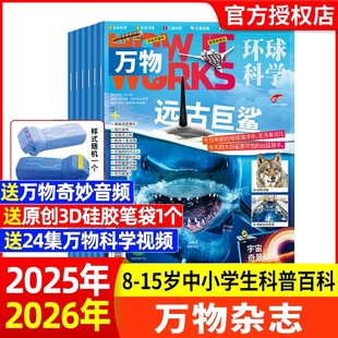 博物科技历史中文版 半年订阅环球科学中小学生青少年Howitworks科普百科英文原版 阅读 12月2026全年 送礼品万物杂志2025年1