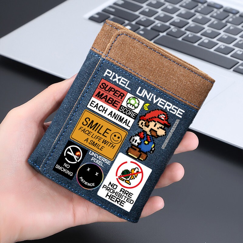 钱包男款潮流中学高中年轻人少年儿童卡通二次元高颜值零钱包证件