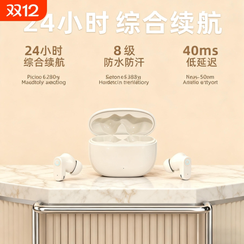 蓝牙耳机学生HIFI音质无线降噪高端入耳式超长续航2025新款