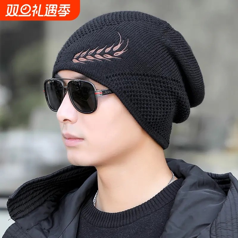 贝克汉姆同款帽子男秋冬韩版保暖防风套头帽英伦加绒大头围棉帽潮