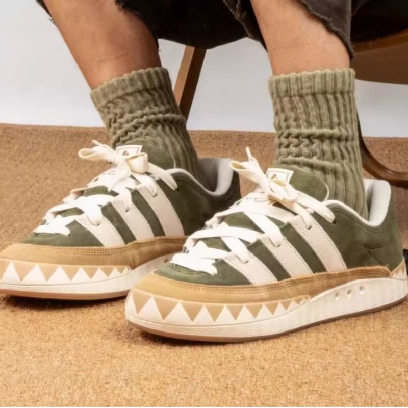现货新款鲨鱼面包鞋Adi­matic经典男女同款防滑耐磨运动休闲